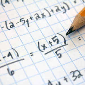 math problems on graph paper with pencil