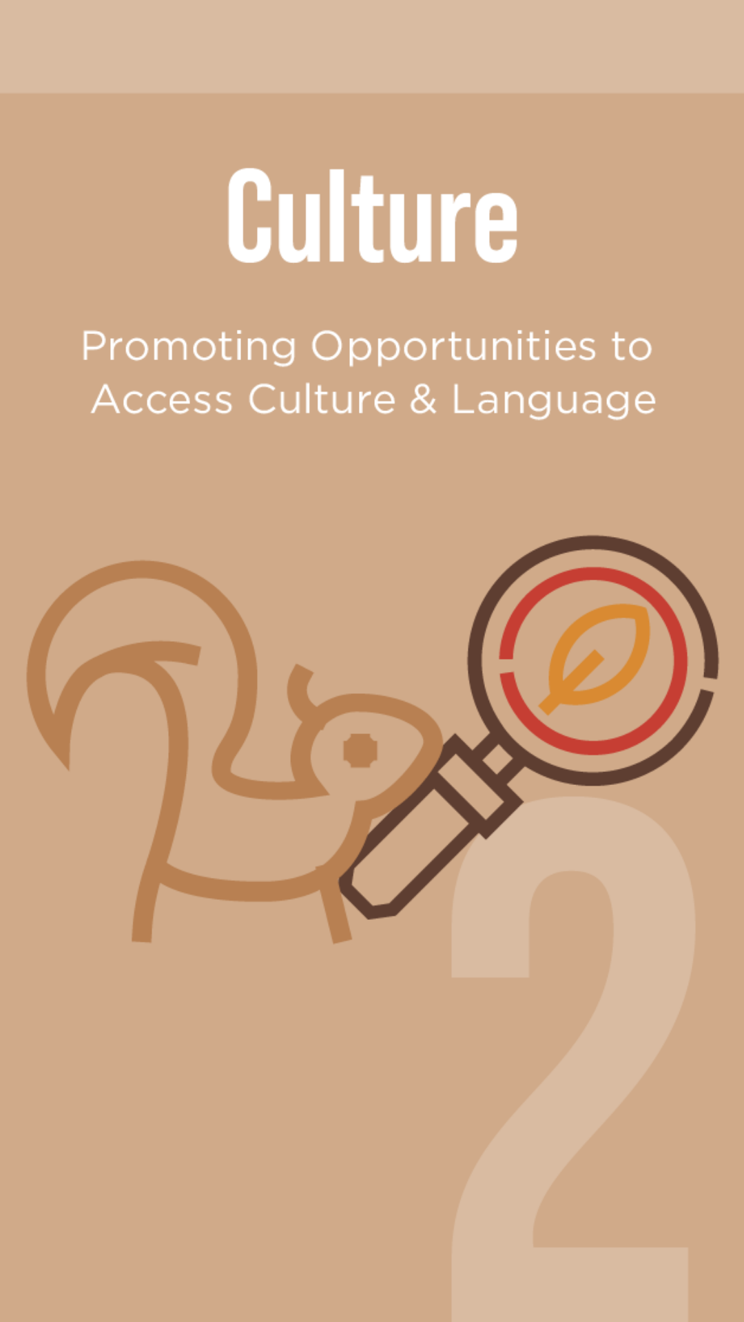 Culture - Promoting opportunities to access culture & language